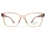 Vogue Eyeglasses Frames VO5452 2942 Clear Pink Square Cat Eye 53-17-140 - $60.59