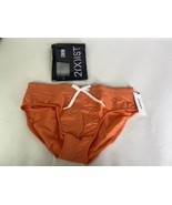 2XIST Rio Swim Brief Swimwear Bottoms Coral Chic Orange Solid Print Mens... - $45.00