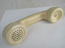 vintage phone handset cream telephone 1980&#39;s AT&amp;T MADE IN USA - £18.39 GBP