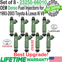 Genuine DENSO x8 Best Upgrade Fuel injectors for 1996, 1997 Lexus LX450 4.5L I6 - £151.47 GBP