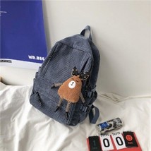 Corduroy Women&#39;s Backpack Bags With Free Shipping Anti-theft Backpack Woman Men&#39; - £31.03 GBP
