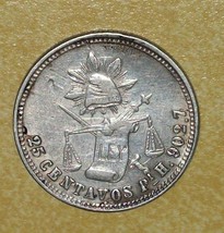1885PiH Mexcan Revolution 25CENTAVOS San Luis Potosi Mexico Rare Silver Coin 43K - £127.05 GBP