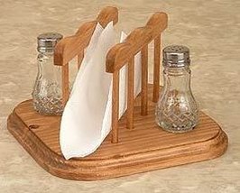 Salt Pepper Napkin Holder Stand  - £27.94 GBP