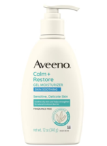 Aveeno Calm + Restore Daily Gel Body Moisturizer Fragrance Free 12.0oz - £47.85 GBP