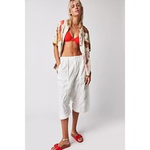 New FREE PEOPLE Marbella Crop Harem Pants $128 SMALL White Oversized - $96.07 CAD