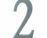 Whitehall Products DeSign-it Standard Plaque, Number &quot;2&quot;, Satin Brass - £10.51 GBP