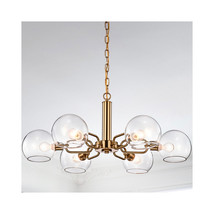 Warehouse of Tiffany HM158-6 6-Light Vittali Clear Glass Branched Globe ... - $198.52