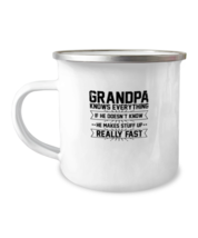 12oz Camper Mug Coffee Funny Grandpa know Everything Grandparent  - £15.94 GBP
