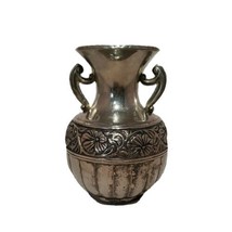 Vintage Silverplate Bowl Floral Vase INTERNATIONAL SILVER  Flower Patter... - £23.24 GBP