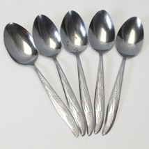 Castle Court Wheat Oval Soup Spoons CCS7 Stainless Japan 7 1/8&quot; Lot of 5 - £15.35 GBP