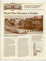 Bryan Place Brochure / Mailer Fox &amp; Jacobs Home Builders Dallas Texas 1966 - £45.16 GBP