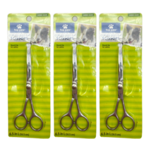 Top Paw Curved Ball-tip Scissors 6.5&quot; For Dogs, Long Hair Pack Of 3 - £19.05 GBP