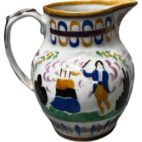 Primary image for Vintage Paragon England Brittania Old Staffordshire Reproduction Pitcher Jug B8