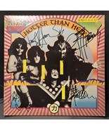 Kiss signed lp Hotter than hell,  4 members, Original, Vintage, Great Gifts - €171,26 EUR
