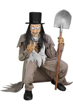Tekky Haunted Hill Farm Motion-Activated Crouching Grave Digger Halloween Prop - £318.49 GBP