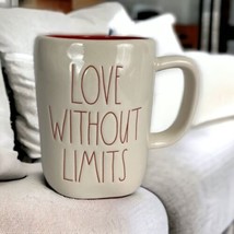 Rae Dunn &quot;LOVE WITHOUT LIMITS&quot; Mug Red &amp; Ivory Coffee Tea Mug Gift NEW V... - £13.84 GBP