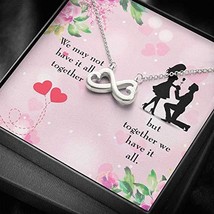 Express Your Love Gifts Together We Have it All Wife Gift Necklace Infinity Stai - £25.87 GBP