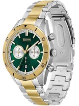 Hugo Boss Uhr HB1513872 Santiago Herren Chrono Uhr mit grünem Zifferblatt 2... - £101.46 GBP