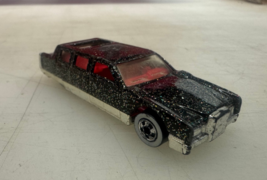 HOT WHEELS 1990 VTG LIMOUSINE BLACK RED INTERIOR  1:64 SCALE DIECAST RARE - $13.85