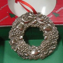 Vintage REED &amp; BARTON Christmas Wreath Ornament 1996 3rd Edition Maryland - $27.71