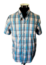 George Shirt Men&#39;s Size Medium 38-40 Classic Fit Button Front Multicolor... - $15.84