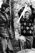 Nigel Terry in Excalibur on Set Looking at John Boorman with Sword 18x24 Poster - £19.77 GBP