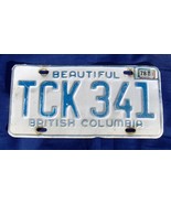 1973 to 1978 Canada British Columbia Single License Plate TCK 341 - £15.92 GBP
