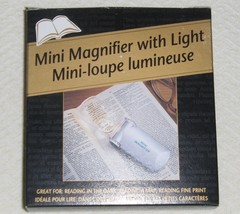 Mini Magnifier with Light and Carrying Case Batteries Not Included - £1.57 GBP