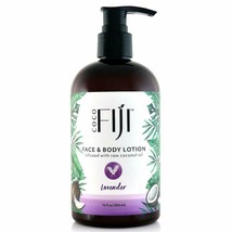 Coco Fiji, Coconut Oil Infused Face &amp; Body Lotion, Lavender 12oz - £18.18 GBP