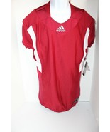 New Mens Adidas TECHFIT HYPED Blank Burgundy Football Jersey Size L AZ9305 - £14.78 GBP