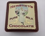 Hershey's Pure Milk Chocolate Tin Vintage Ed. #2 w/original candy wrappe... - $24.40