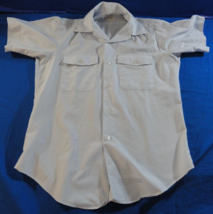Usaf Us Air Force Regulation Mens Short Sleeve Uniform Dress Shirt Size 15 - £17.47 GBP