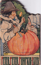 1916 Nursery Rhyme Book Peter Peter Pumpkin Eater &amp; Others Saalfield Pub. - £7.92 GBP