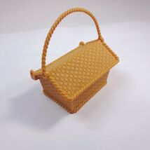 Mattel Barbie wicker look picnic basket Hamper Dream House doll accessor... - $15.00