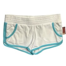 NOBO Shorts White Blue Trim Dolphin Elastic Waist NEW Juniors M 7/9 VTG 70s 80s - £14.41 GBP