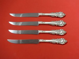 Sir Christopher Wallace Sterling Silver Steak Knife Set 4pc Texas Sized ... - $5,345.09 MXN