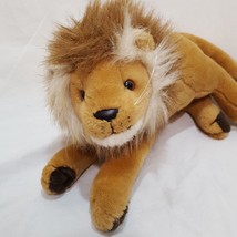 Lion Brown Tan Toy Plush Stuffed Animal 13&quot; Long Cat Laying Down Schmidt Cannon - £13.30 GBP