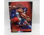 Marvel Versus DC Trading Card Capt America Bane 1995 Fleer Skybox #69 - £7.76 GBP