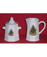 Pfaltzgraff Christmas Tree Heritage Sugar & Creamer - $20.00