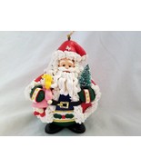 Santa Claus Decorated Glass Ornament Traditions Christmas Holiday Doll Tree - £7.43 GBP