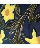 Porteous 6&quot;x6&quot;  Flowers Majolica Art Tile NZ Art Nouveau, Arts &amp; Crafts ... - $471.15 MXN