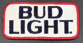 Vintage Bud Light Patch -- 4&quot; x 2&quot;  Budweiser Beer - $9.49