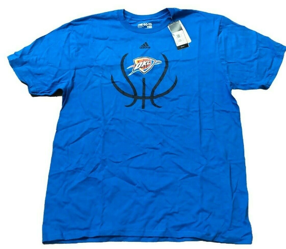 Primary image for New NWT Oklahoma City Thunder adidas Graphic Logo Ultimate Size XL T-Shirt 