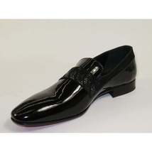 Men's GENIO Patent Leather Red Sole Shoes Formal 120371275 Black Stones image 3