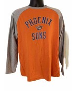 Phoenix Suns Shirt Mens Med. Orange Long Sleeve Front Logo NBA ADIDAS Ba... - £15.37 GBP