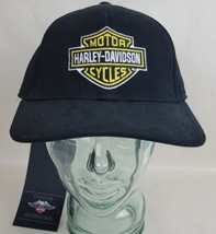 Harley Davidson Men&#39;s Bar &amp; Shield Adjustable Baseball Cap Hat Black 97684-21V - £23.66 GBP