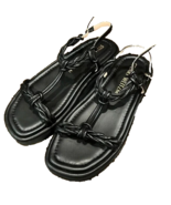 STUART WEITZMAN CALYPSO BRAIDED SLINGBACK PLATFORM SANDALS SZ 9.5 - €59,32 EUR