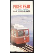 1970s Pikes Peak Cog Wheel Route Colorado Flyer Brochure Travel Souvenir - $13.99