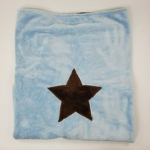 Koala Baby Boy Blanket Brown Blue Big Star Soft Velour Security B35 - £19.61 GBP