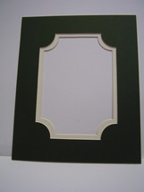 Picture Frame Classic Portrait Design Double Mat 8x10 for 5x7 photo Gree... - $6.99